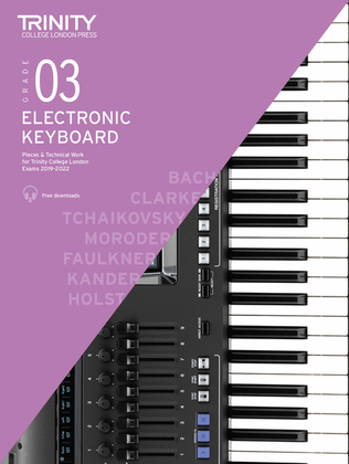 Book cover for Electronic Keyboard Exam Pieces & Technical Work 2019-2022: Grade 3