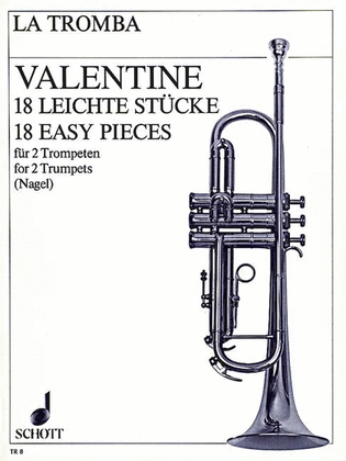 Book cover for Easy Pieces 18 For Two Trumpets