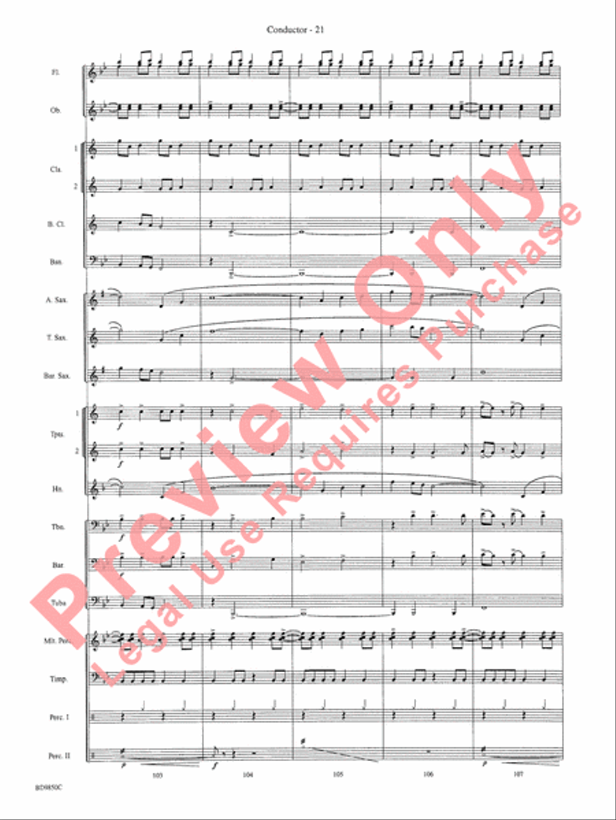 On the Rising Winds Concert Band scores gallery preview page 24