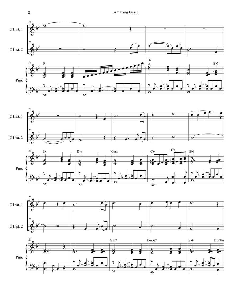Amazing Grace (with 