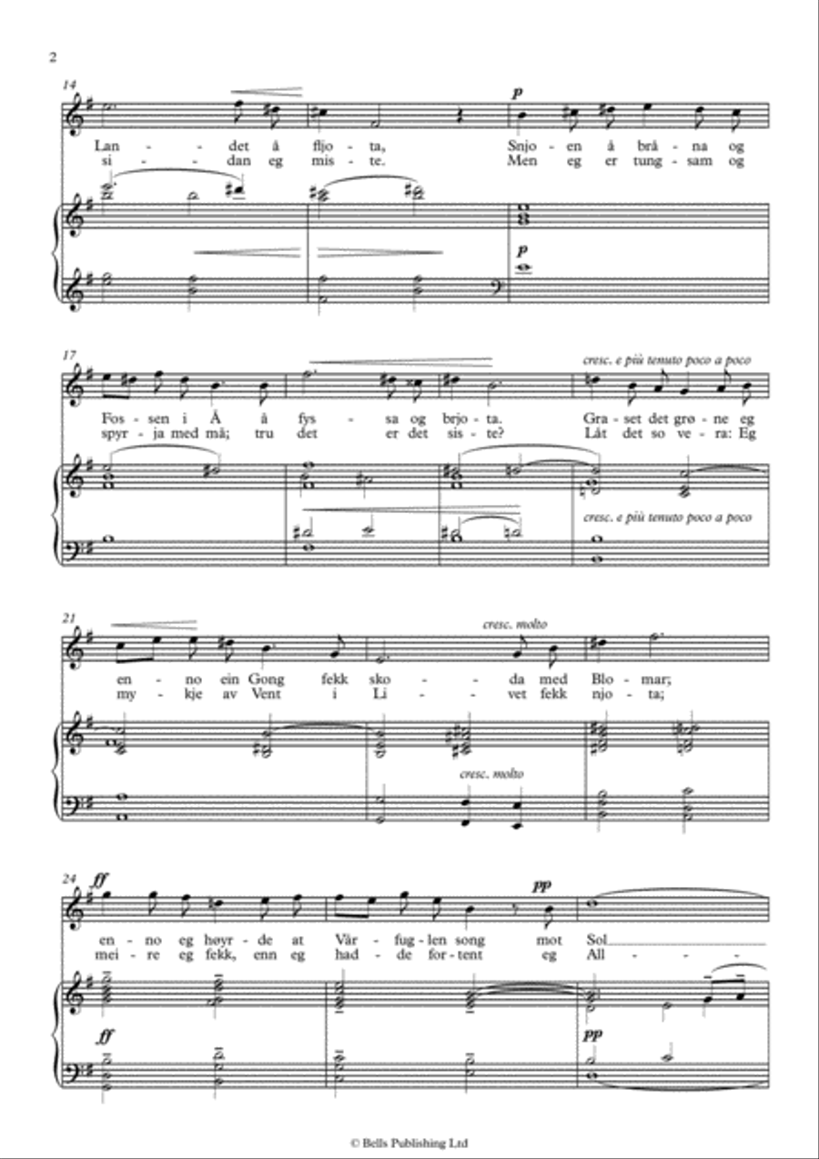 Varen, Op. 33 No. 2 (G Major) Voice Solo scores gallery preview page 2