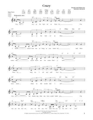 Crazy (from The Daily Ukulele) (arr. Liz and Jim Beloff)
