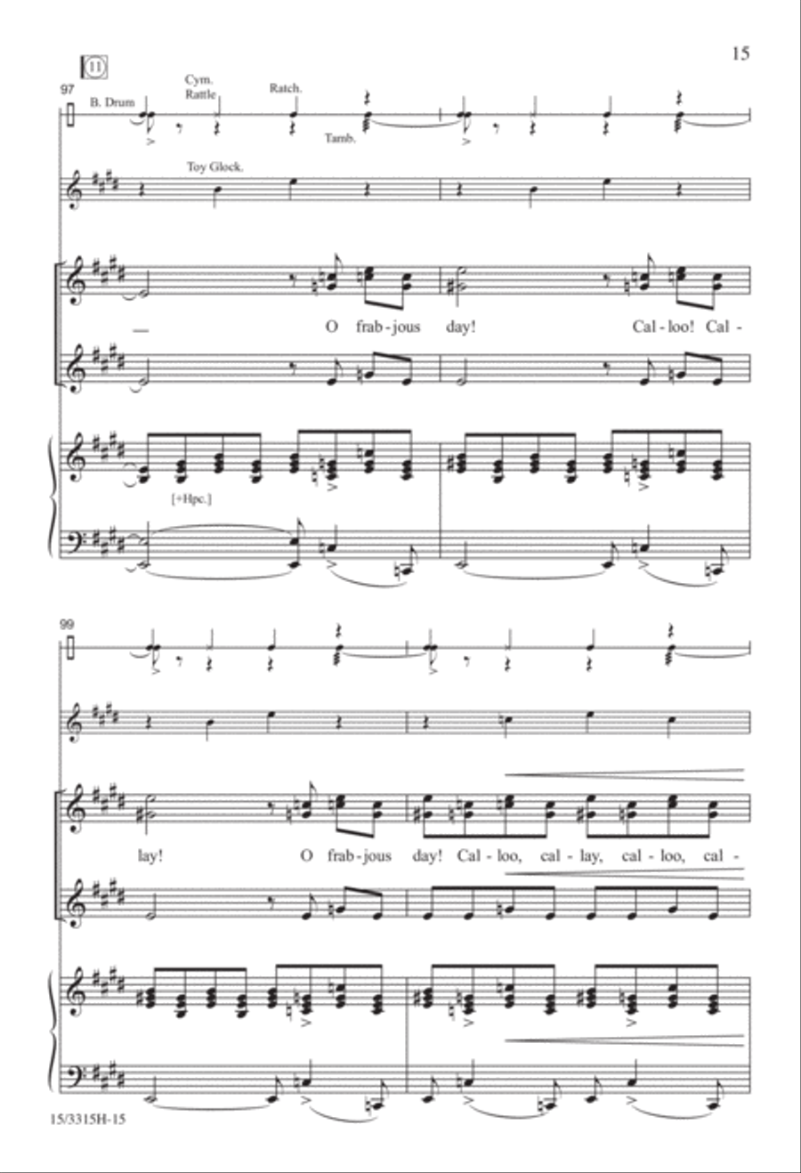Jabberwocky SSA scores gallery preview page 15