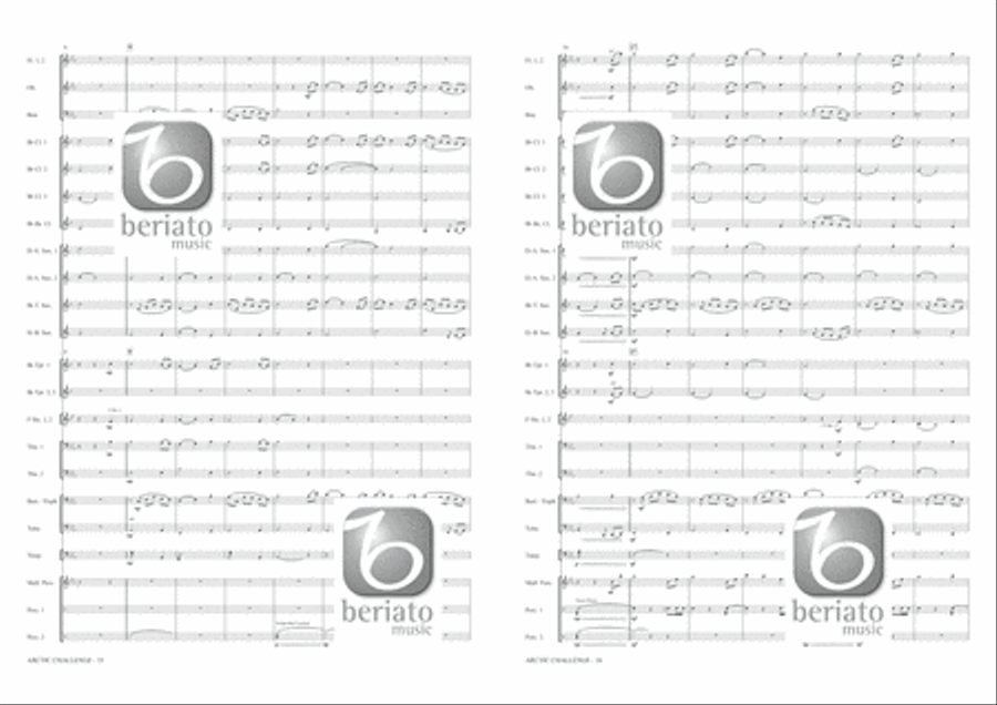 Arctic Challenge Concert Band scores gallery preview page 9