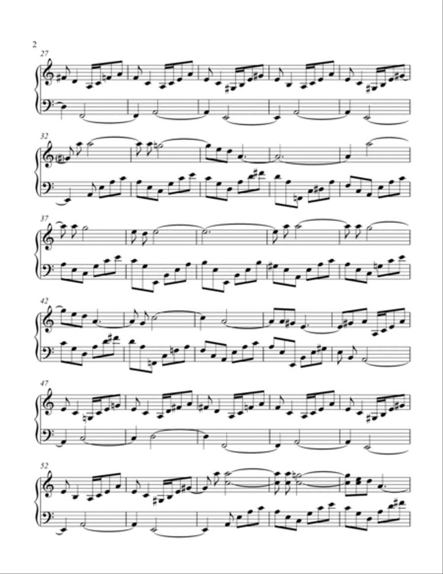 The House Of The Rising Sun Piano Solo scores gallery preview page 2