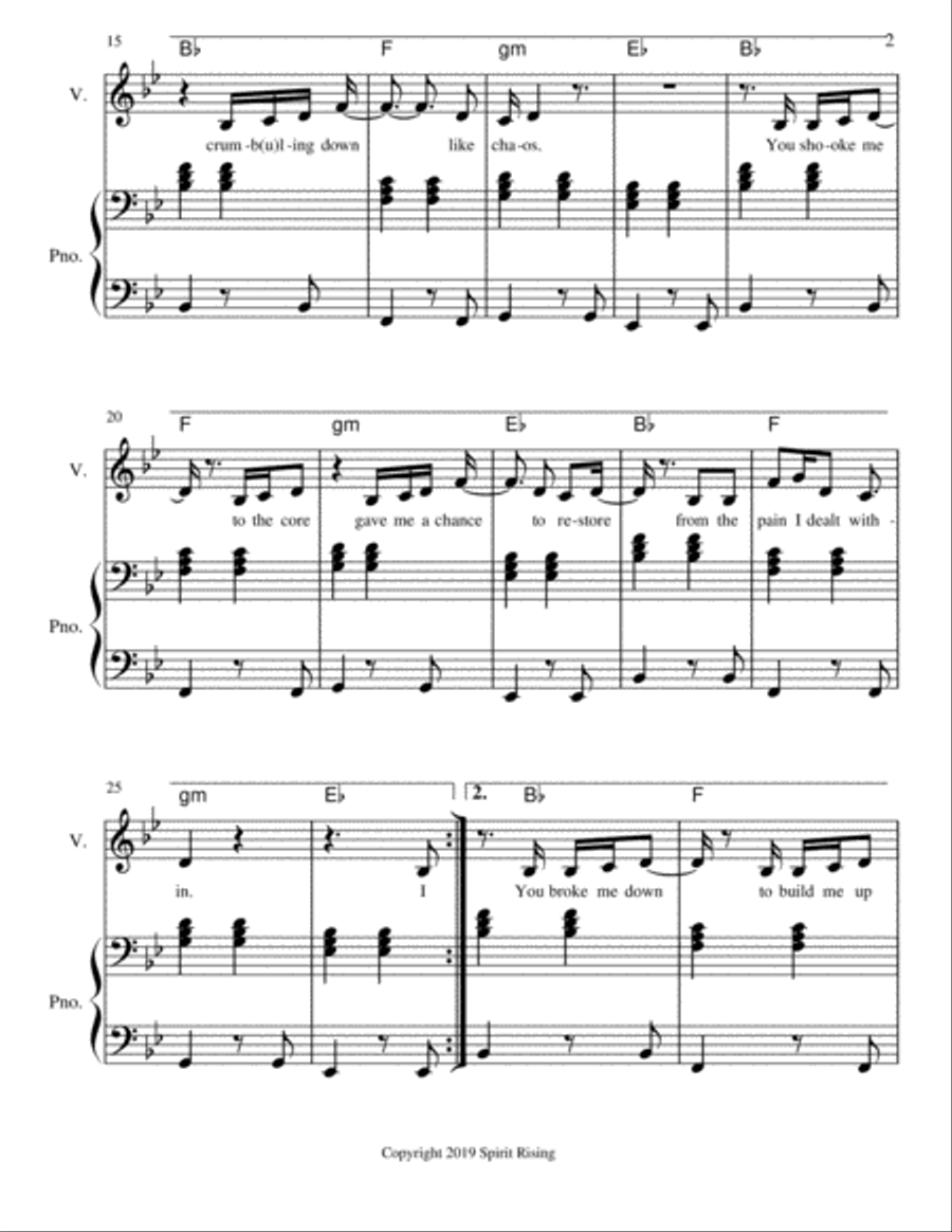 Spirit Rising - As You Are Voice scores gallery preview page 2