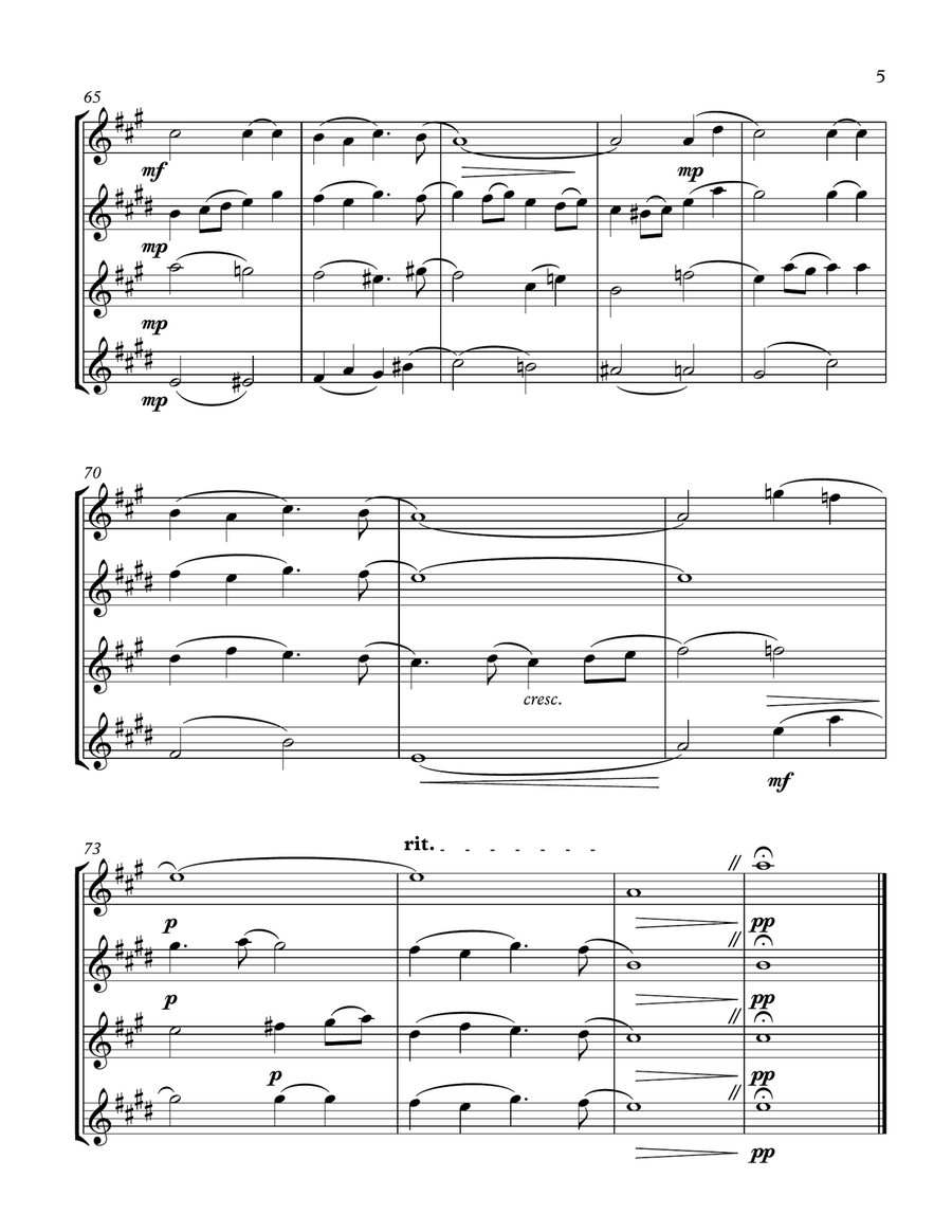 Were You There? - Saxophone Quartet Were You There? - Saxophone Quartet Saxophone Quartet scores gallery preview page 5