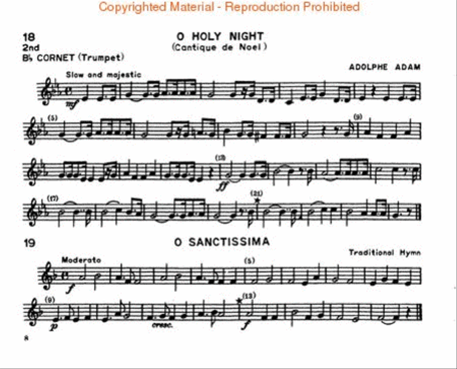 Christmas Carols for Band or Brass Choir Concert Band scores gallery preview page 4
