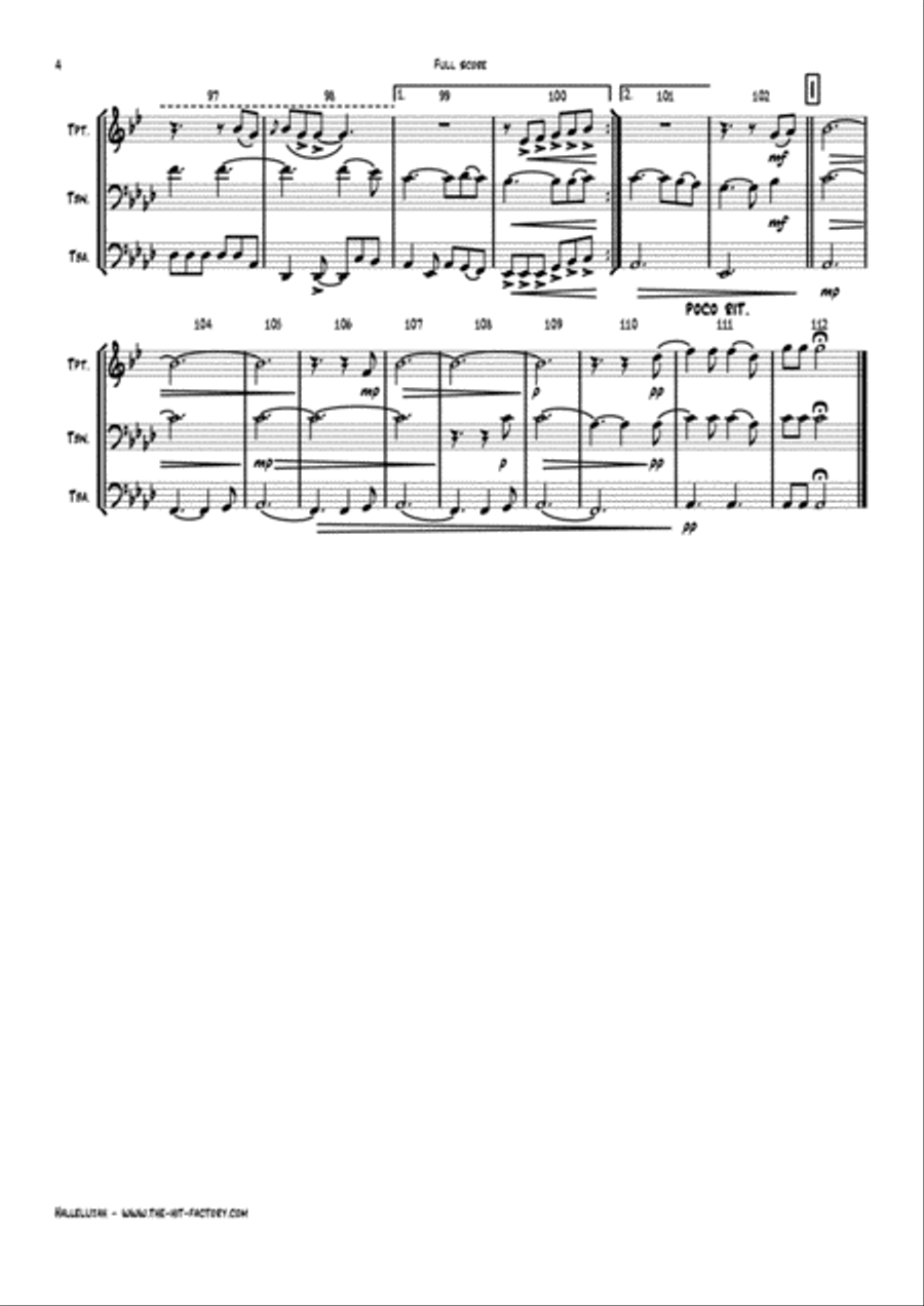 Hallelujah Horn scores gallery preview page 4