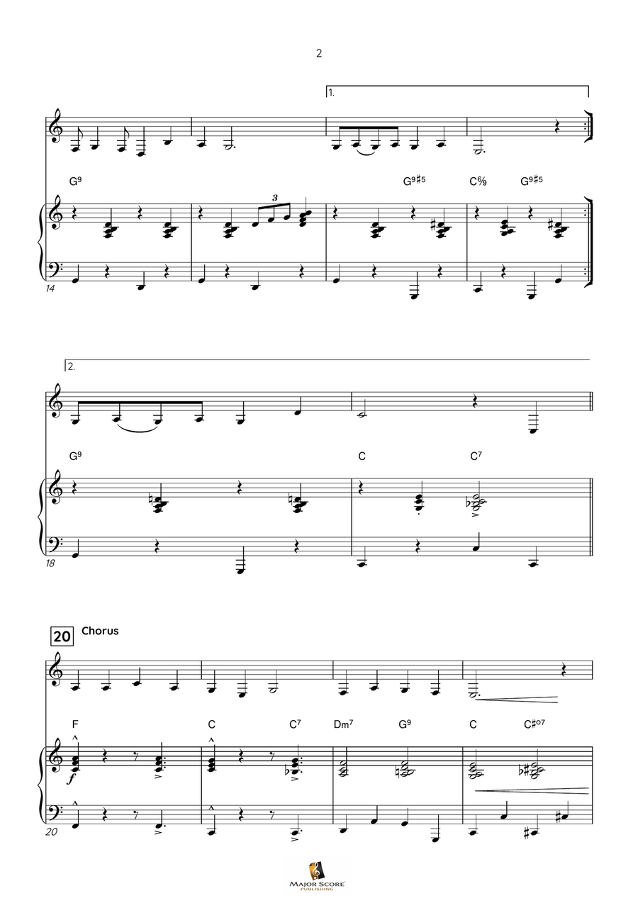 Rudolph The Red-Nosed Reindeer Piano scores gallery preview page 3