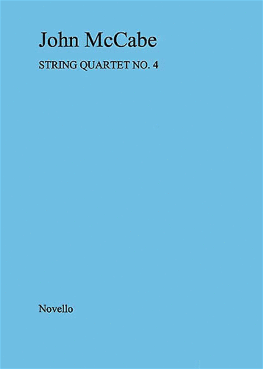 John McCabe: String Quartet No. 4 (Score) String Quartet scores gallery preview page 1
