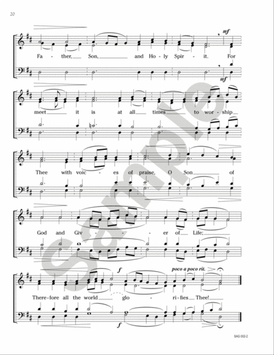 Selected Orthodox Sacred Choral Works, vol. 1 (Orthodox Liturgical Singing in America) Choir scores gallery preview page 10