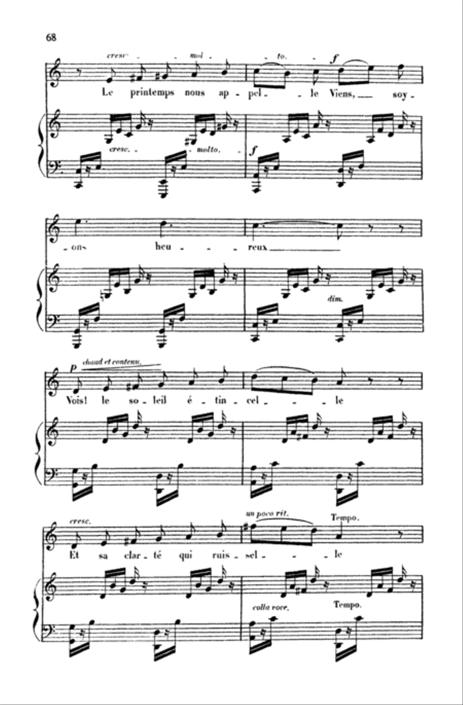 Gounod: Songs, Volume II, High Voice (French) High Voice scores gallery preview page 3