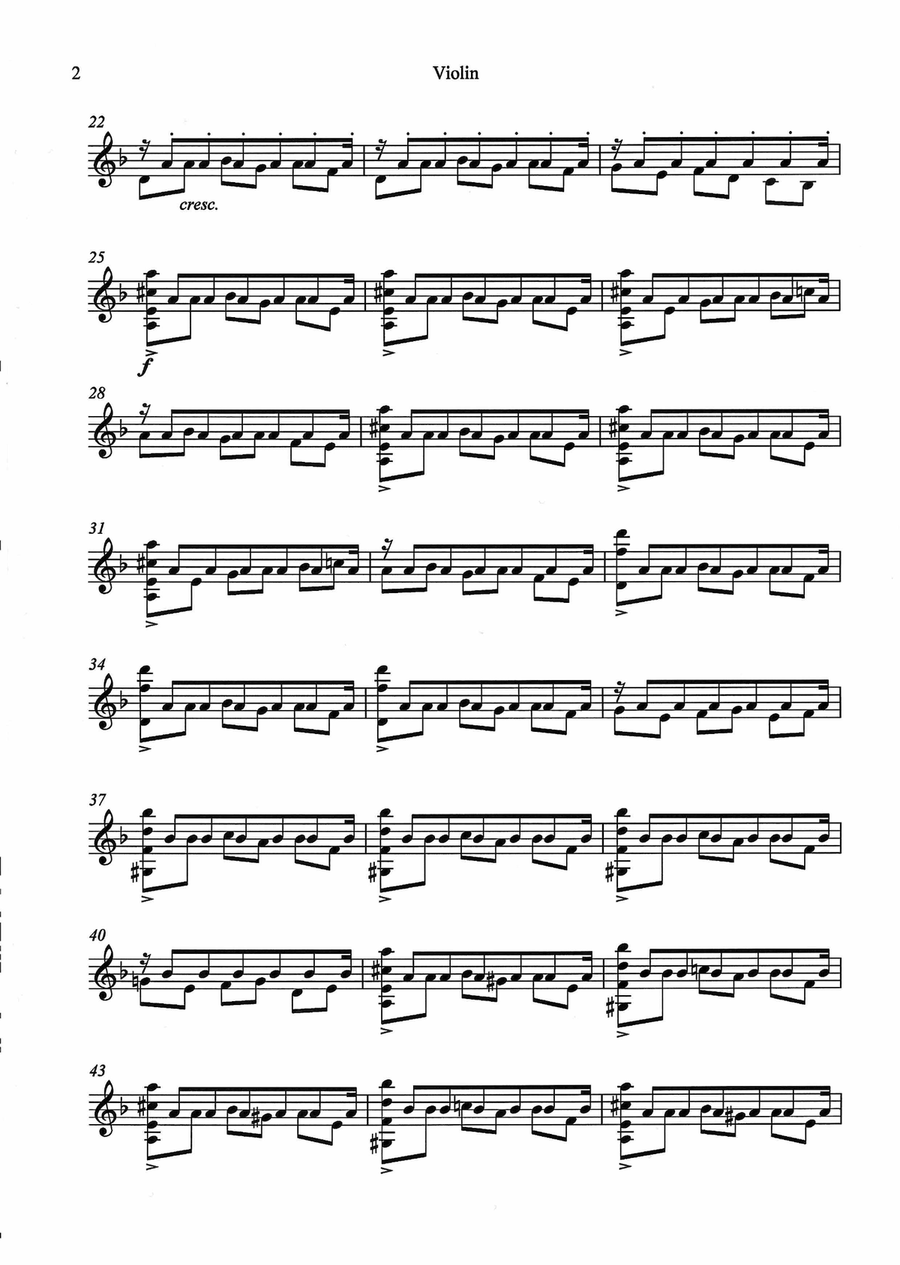 Asturias - solo Violin Violin Solo scores gallery preview page 2