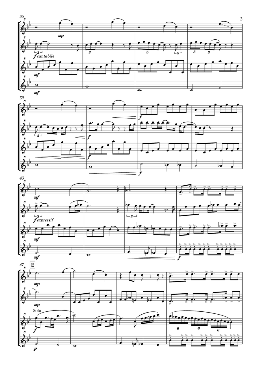 Bohemian Rhapsody Recorder scores gallery preview page 4