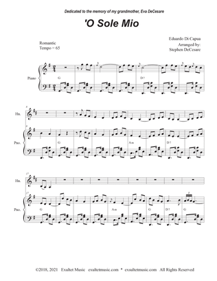O Sole Mio (French Horn solo and Piano)