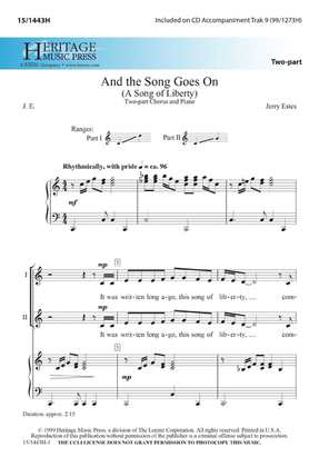 Book cover for And the Song Goes On - 2-part