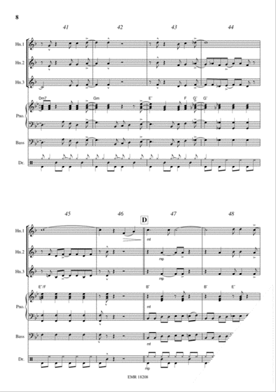 Kumbaya Horn scores gallery preview page 8
