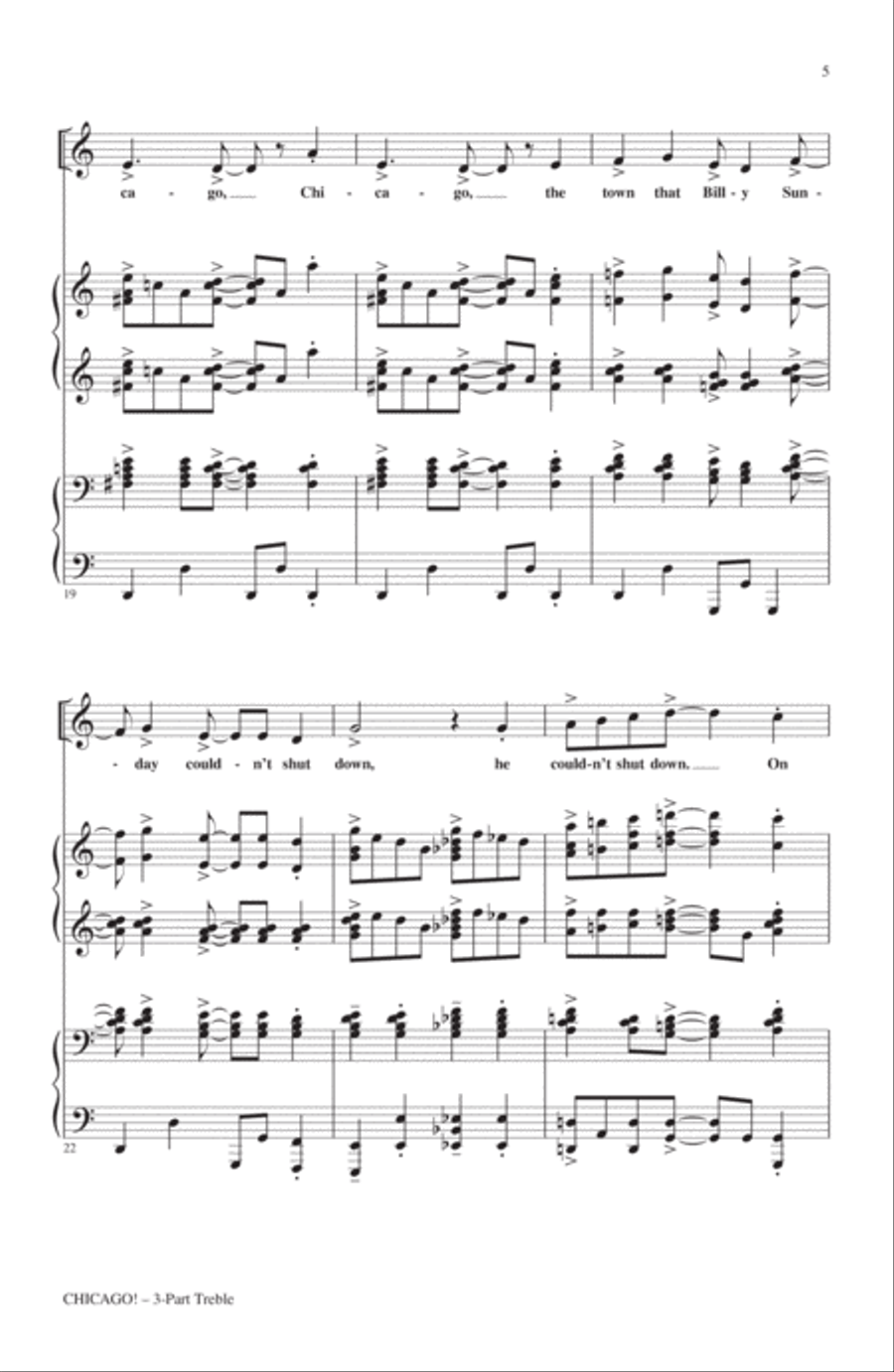 Chicago! 3-Part scores gallery preview page 4