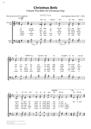 Book cover for Christmas Bells - SATB Choir - W/Chords