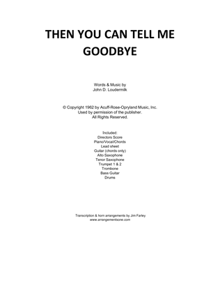 Book cover for Then You Can Tell Me Goodbye