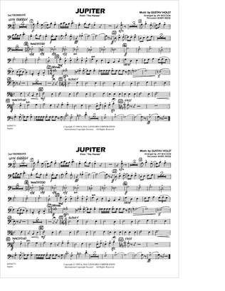 Book cover for Jupiter (from "The Planets") - 2nd Trombone