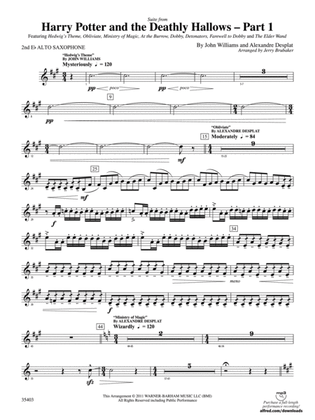 Harry Potter and the Deathly Hallows, Part 1, Suite from: 2nd E-flat Alto Saxophone