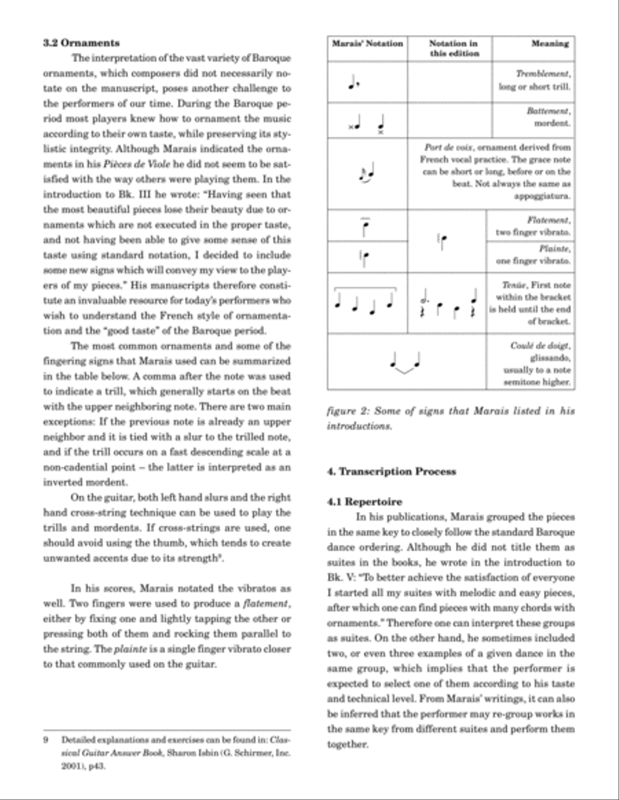 Pièces de viole en Mi mineur Classical Guitar scores gallery preview page 4