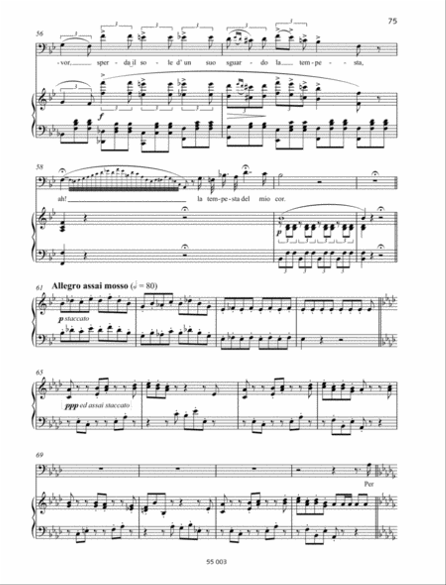 Tutto è deserto... Il balen del suo sorriso... Per me ora fatale Baritone Voice scores gallery preview page 5