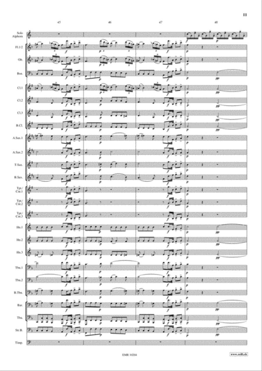 Sinfonia Pastorella Sinfonia Pastorella Concert Band scores gallery preview page 12