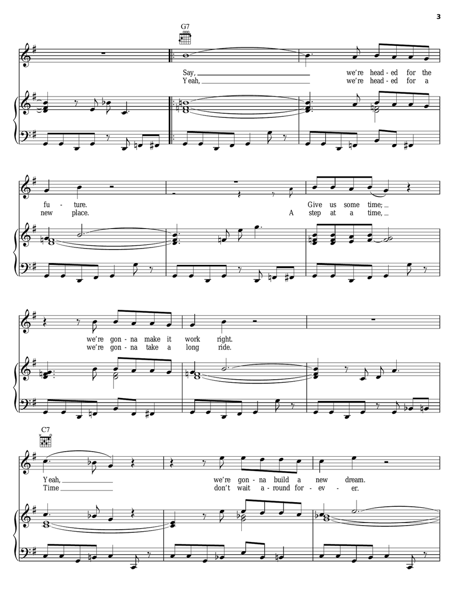 Headed For The Future Headed For The Future Piano, Vocal, Guitar scores gallery preview page 3