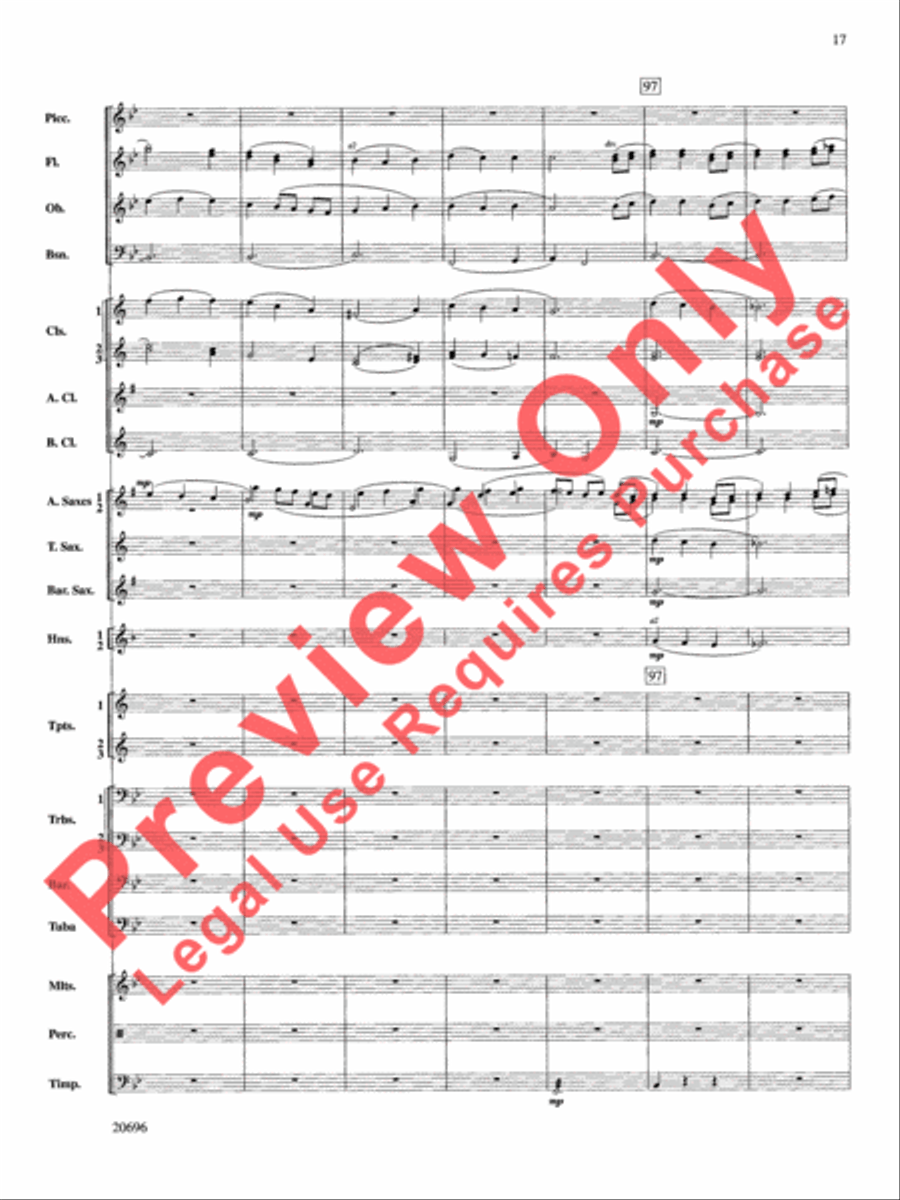Welsh Ayres & Dances Concert Band scores gallery preview page 18
