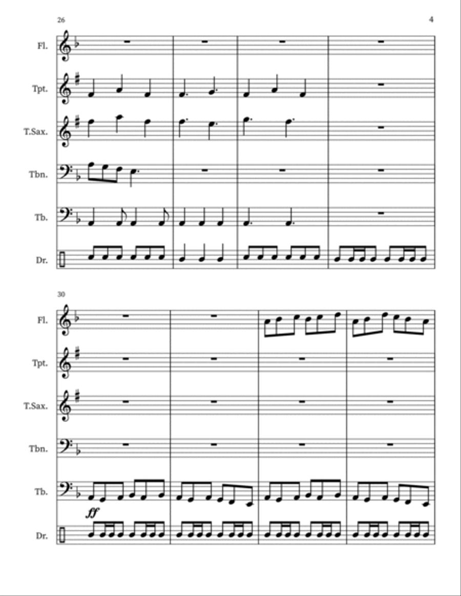 Stormy Seas Small Ensemble scores gallery preview page 4