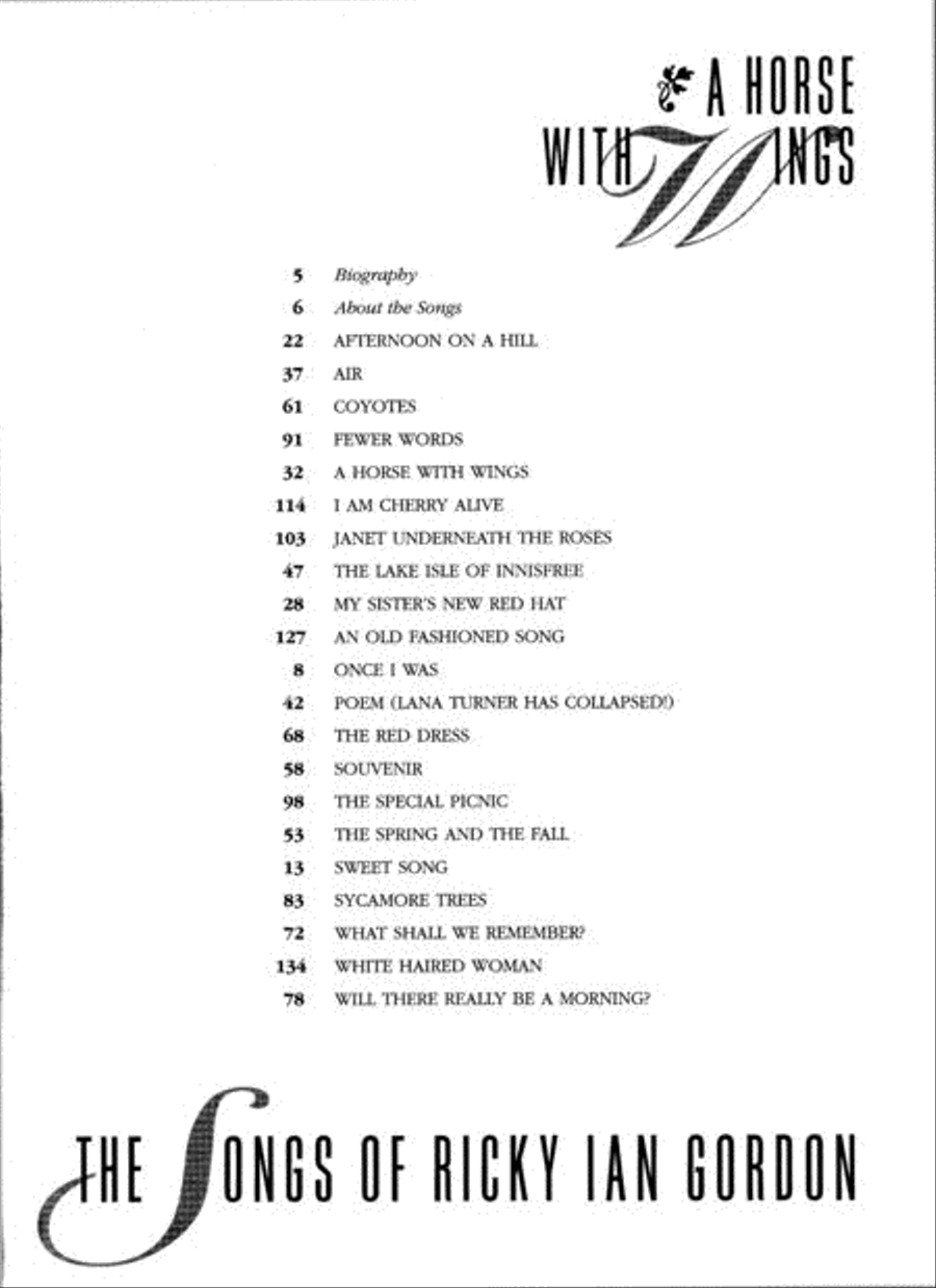 A Horse with Wings Medium-High Voice scores gallery preview page 2