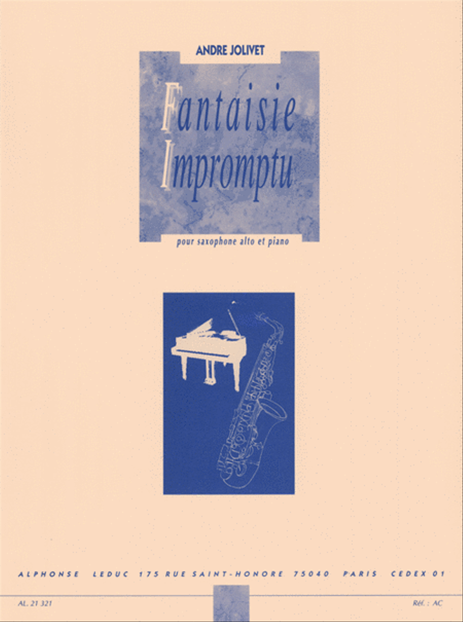 Fantaisie Impromptu Alto Saxophone - Sheet Music
