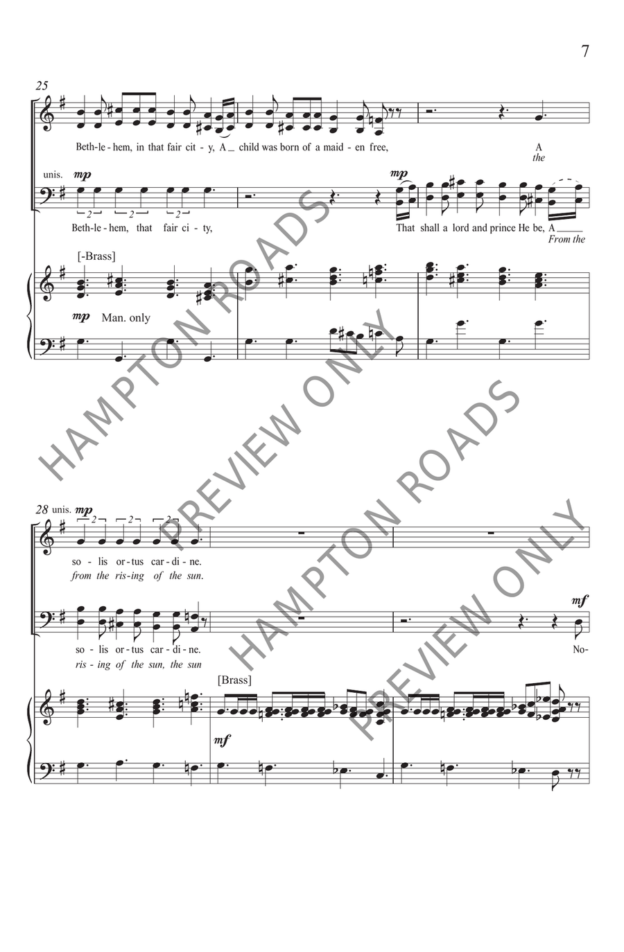 Nowell Sing We (Service Version) (SATB) 4-Part scores gallery preview page 8