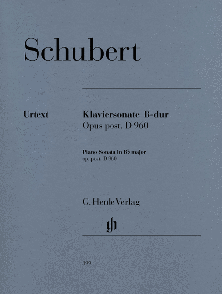Schubert, Franz: Piano sonata B flat major D 960