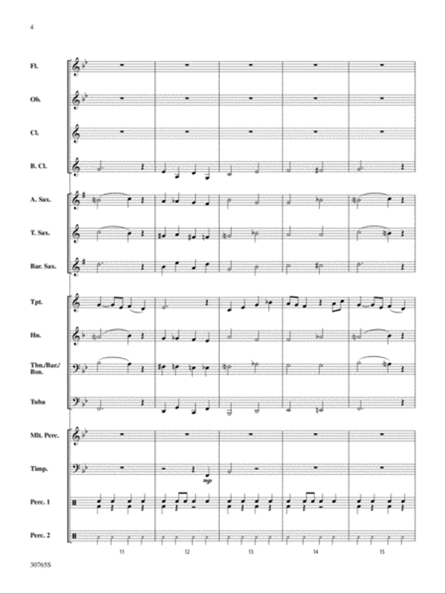 Two and a Half Men (Main Theme): Score Concert Band scores gallery preview page 4