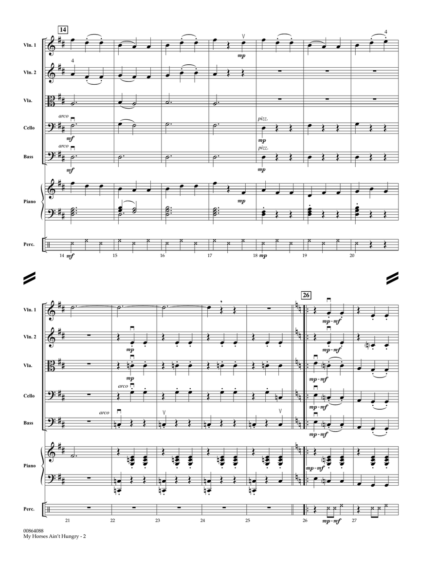 My Horses Ain't Hungry - Full Score String Orchestra scores gallery preview page 2