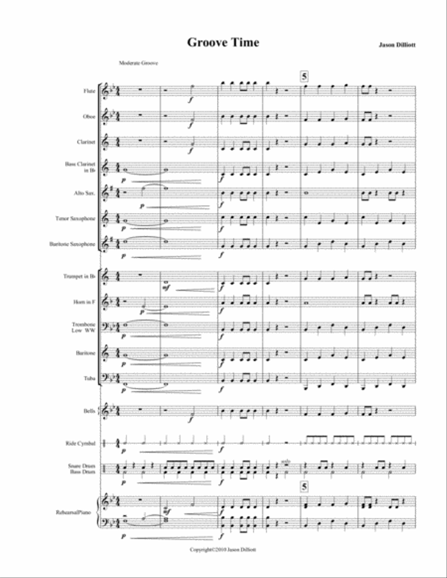 Groove Time Concert Band scores gallery preview page 2