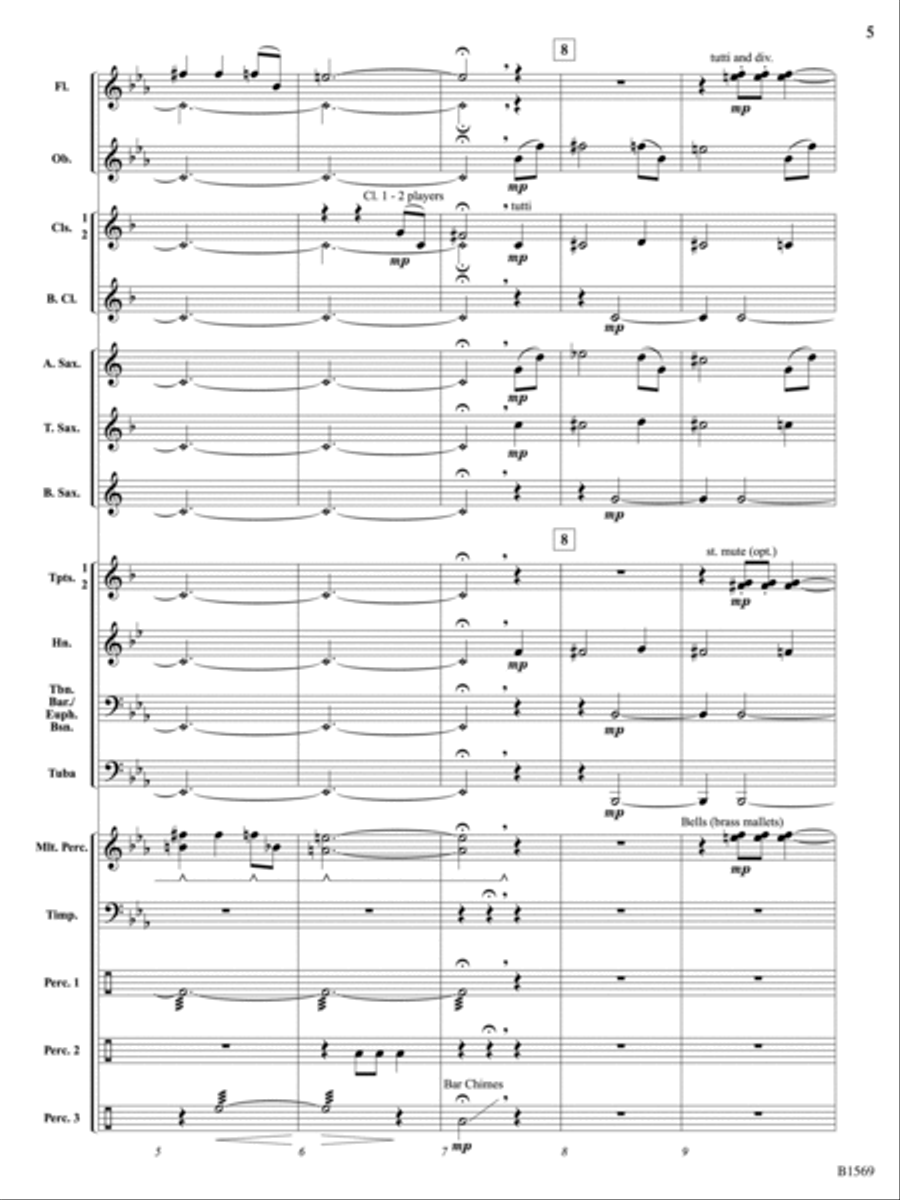Ghost Lights: Score Concert Band scores gallery preview page 5