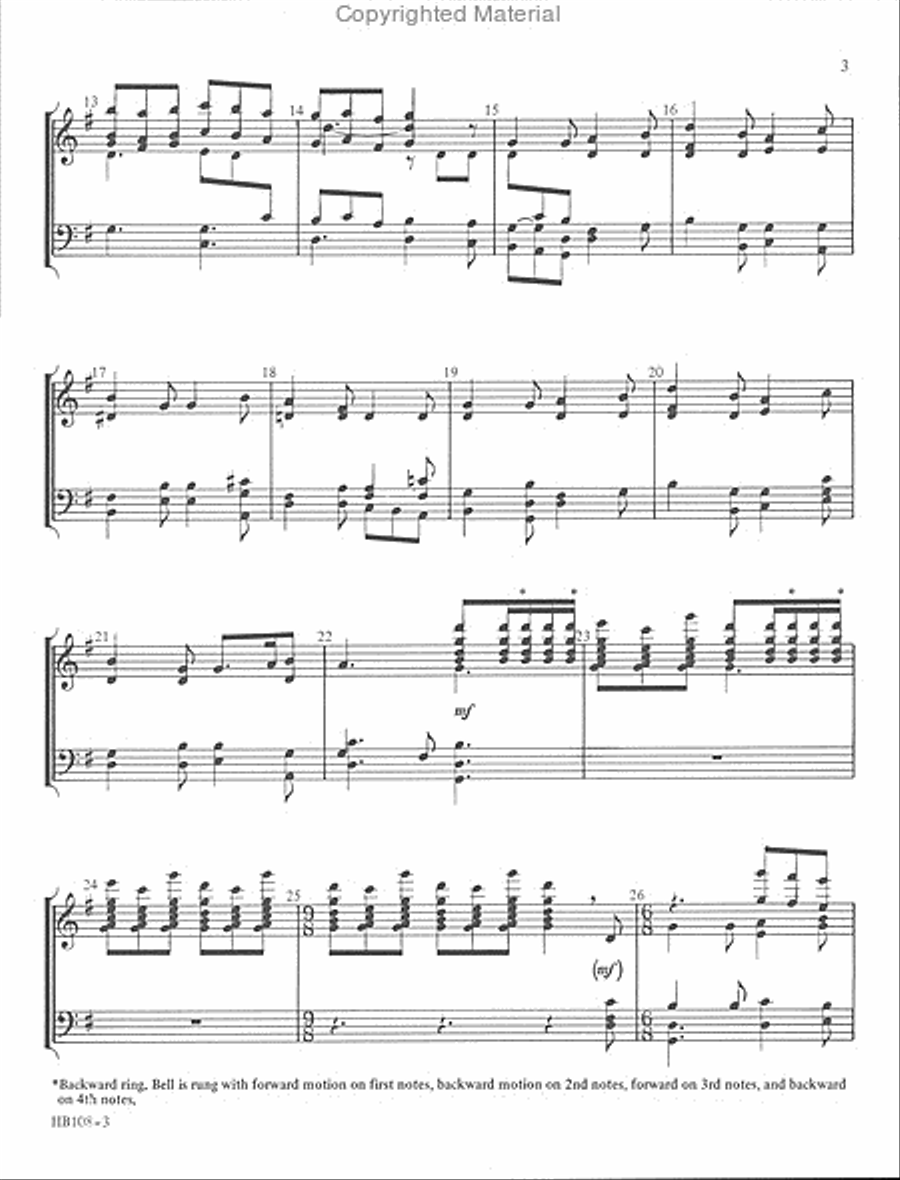I Saw Three Ships - Page - full score Handbell Choir scores gallery preview page 3