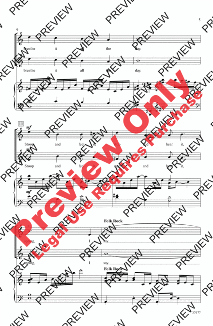 Winter's on the Wing (from The Secret Garden) 2-Part scores gallery preview page 5