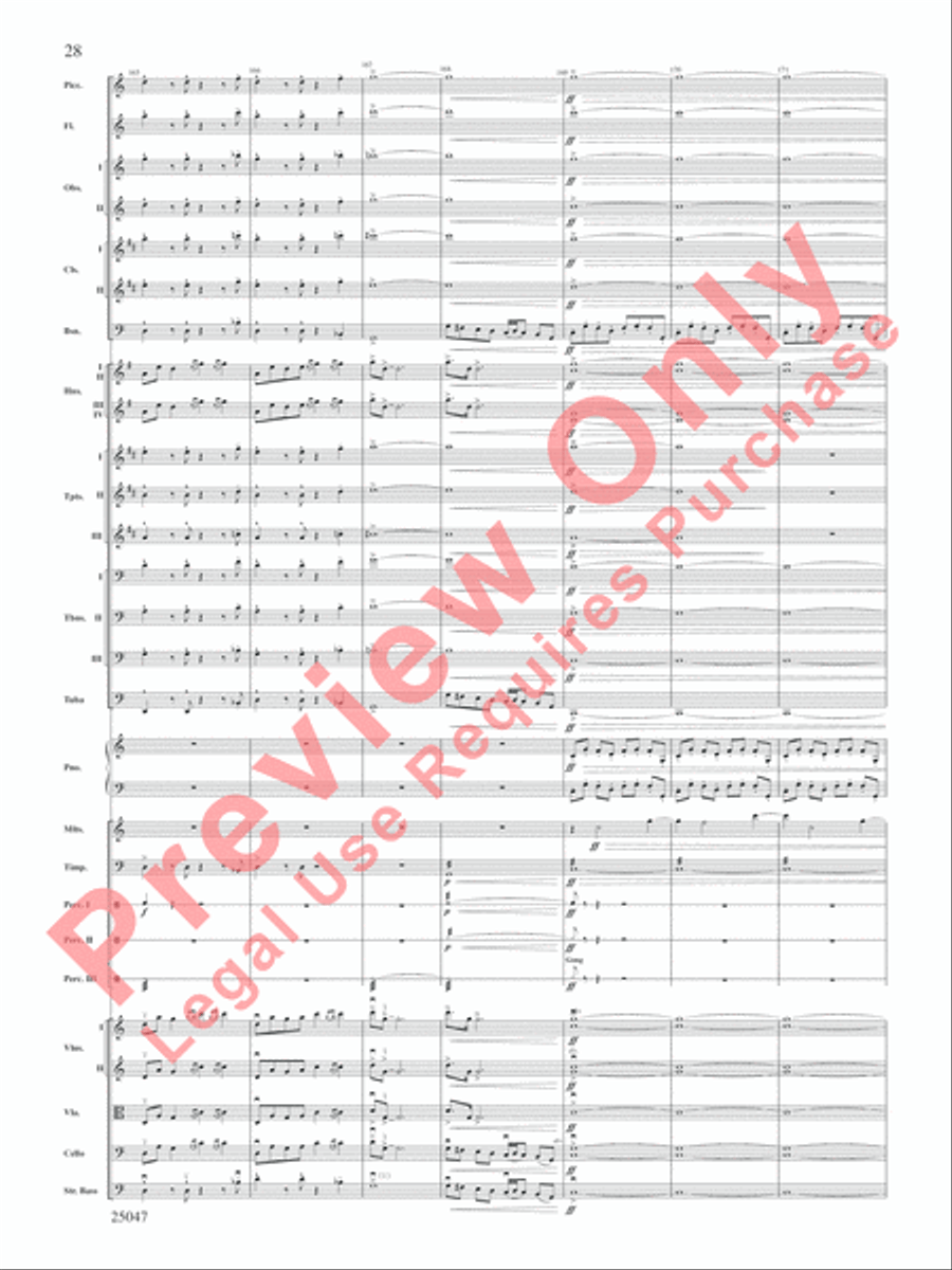 The Winds of Poseidon Full Orchestra scores gallery preview page 29