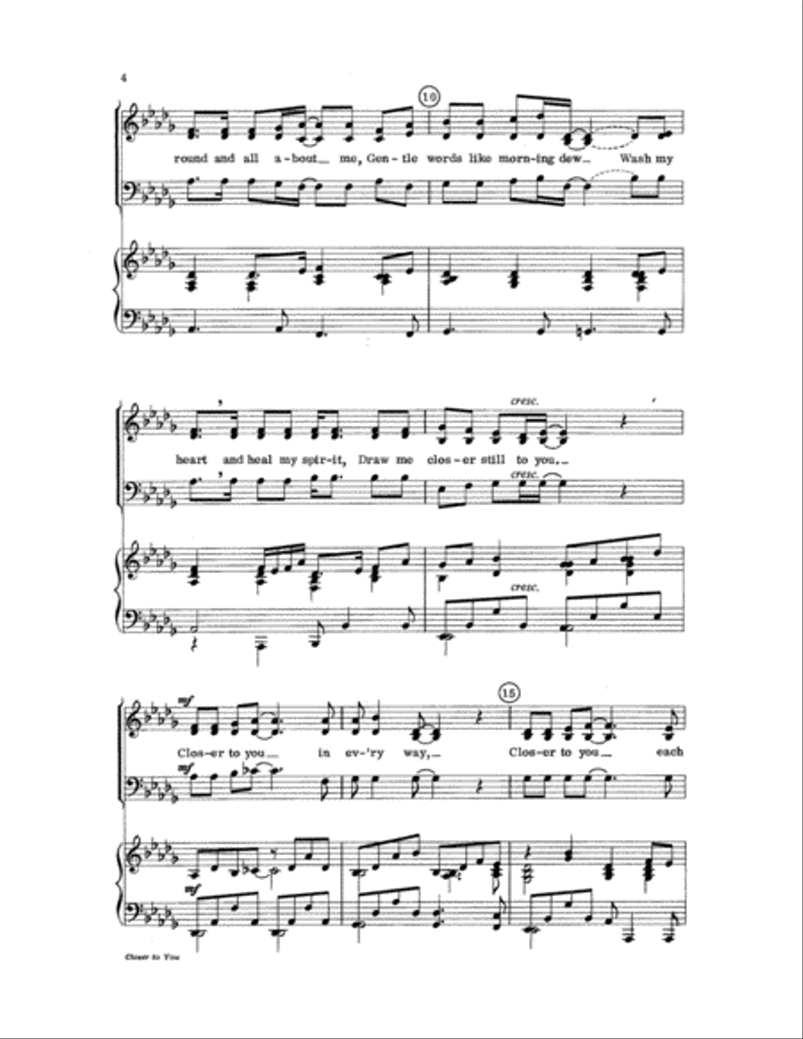 Closer to You 3-Part scores gallery preview page 4