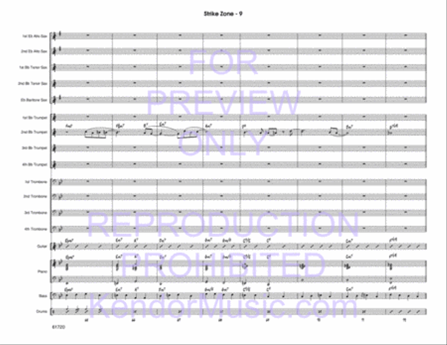 Strike Zone Strike Zone Jazz Ensemble scores gallery preview page 10