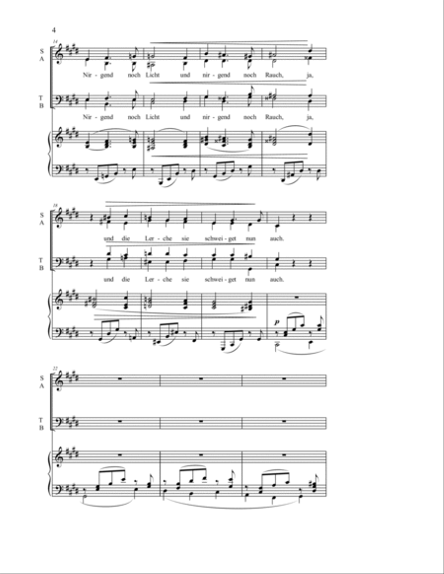 Von ewiger Liebe 4-Part scores gallery preview page 6