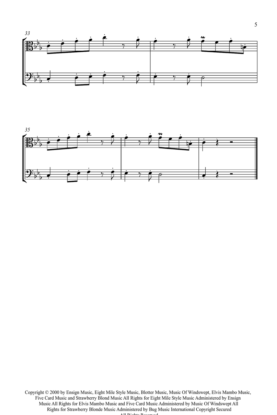The Real Slim Shady String Duet scores gallery preview page 5