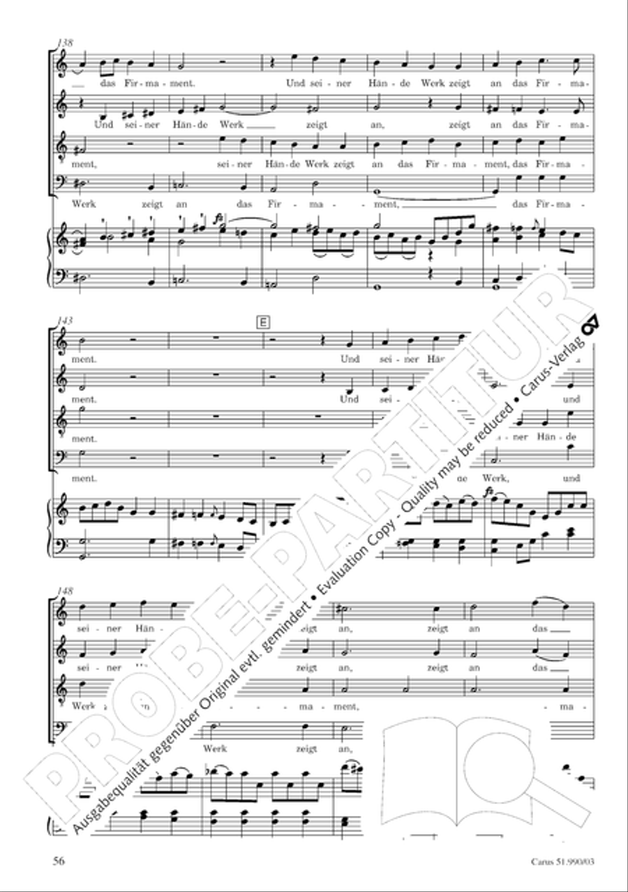 The Creation (Die Schopfung) 4-Part scores gallery preview page 59