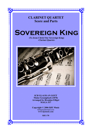 Sovereign King - Clarinet Quartet Score and Parts PDF